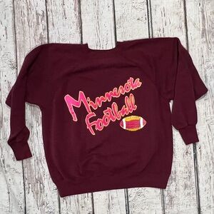 Vintage 80s Minnesota Football Pullover Jumper Crewneck Sweatshirt